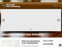 Tablet Screenshot of michiganfloorrefinishing.com